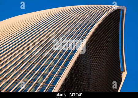 England, London, City, 20 Fenchurch Street aka das Walkie-Talkie-Gebäude, Architekt Rafael Viñoly Stockfoto