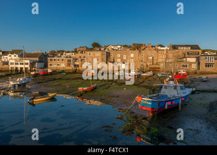 Hafen von Hugh Town. St. Marien. Isles Of Scilly. Cornwall. England. UK Stockfoto