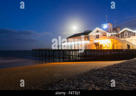 England, West Sussex, Bognor Regis, Bognor Regis Pier und Strand Stockfoto