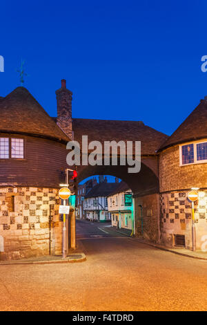 Die Barbican Gate, Sandwich, Kent, England Stockfoto