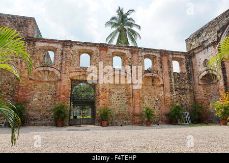 Ruine der Kirche von den Jesuiten im Casco Antiguo, historisches Viertel von Panama-Stadt, Panama, Mittelamerika Stockfoto