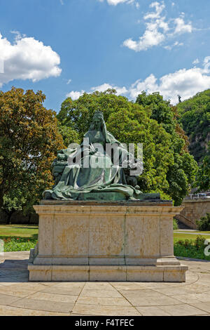 Statue, Königin Elisabeth, Erzsebet Kiralyne, 1837-1898 Stockfoto