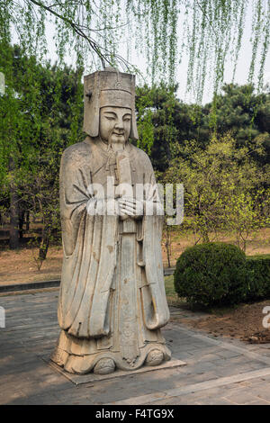 Steinstatue auf dem Geist Weg, Weg, die Ming-Gräber, Peking, China Stockfoto