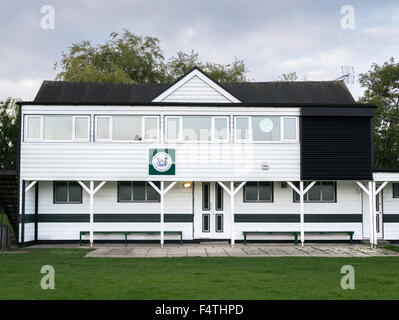 Southend auf Meer Cricket Club Clubhaus, Southchurch Park, Essex. Stockfoto