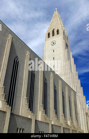 Hallgrimskirkja Kirche Reykjavik Island Stockfoto