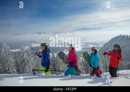 Wintersport im Atzmännig Stockfoto