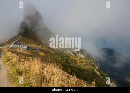Stauberen, Schweiz, Kanton Appenzell, Appenzell Innerrhoden, Alpstein, Wanderweg, Berggasthaus Stockfoto