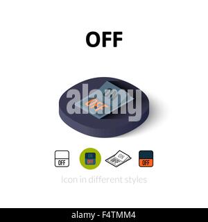 Von Symbol in verschiedenen Stil Stock Vektor