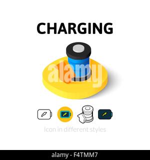 Ladesymbol in anderen Stil Stock Vektor