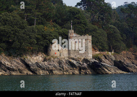 Kingswear Castle an der Mündung des Flusses dart Stockfoto