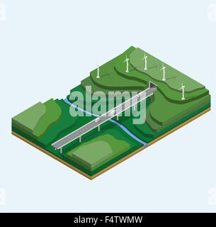 Windgeneratoren Stock Vektor