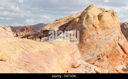 Weißen Kuppeln, Valley of Fire State Park, Nevada Stockfoto