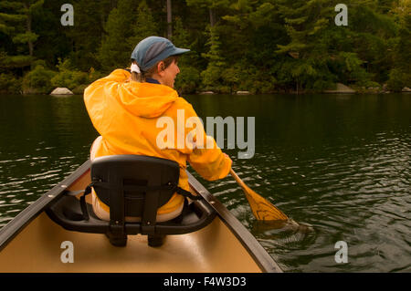 Kanu Daicey Teich, Baxter State Park, Maine Stockfoto