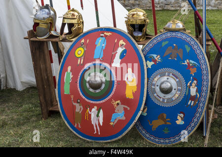 Lager der Legionäre, Roman Festival, Biriciana, Fort, Weißenburg, Bayern, Middle Franconia, Deutschland, Europa Stockfoto