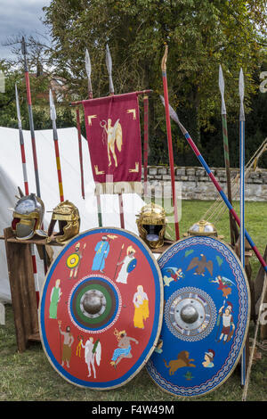 Lager der Legionäre, Roman Festival, Biriciana, Fort, Weißenburg, Bayern, Middle Franconia, Deutschland, Europa Stockfoto