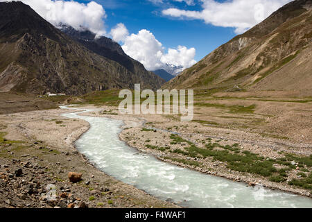 Himachal Pradesh, Indien, Lahaul und Spiti, Jispa, Bhag (Bhaga) Flusstal Stockfoto