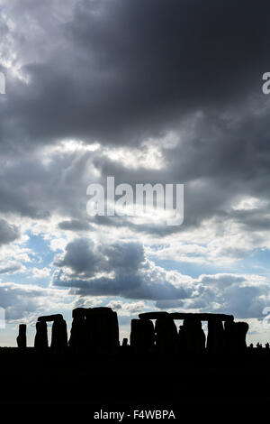 Stonehenge, in der Nähe von Amesbury, Wiltshire, England, UK Stockfoto