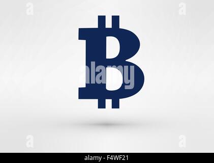 Bitcoin-Icon-Flat Style-design Stock Vektor