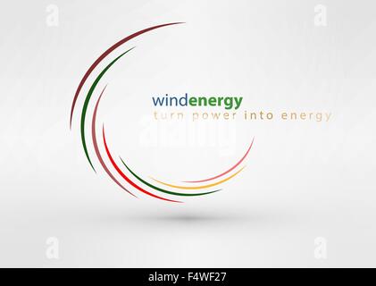 Windmühle kreative bunte abstrakte Vektor-Logo Design Vorlage Kreis Wirbel Symbol Kunst Unternehmen Identität Symbol Geschäftskonzept Stock Vektor