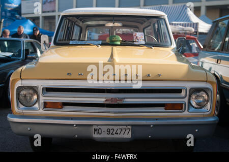 Chevrolet Oldtimer auf der internationalen Ausstellung der Oldtimer Autofahren in Europa, Padova-Italien Stockfoto