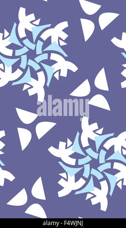 Repating Muster der Schneeflocke und Halbkreis Formen Stockfoto