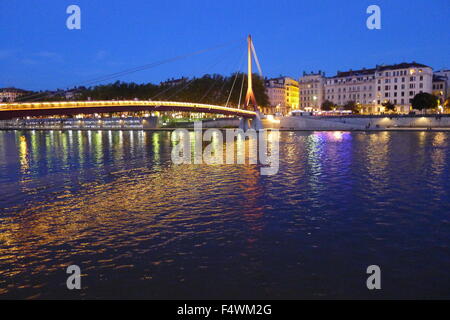 Passerelle du Palais de Justice in Lyon, Frankreich Stockfoto