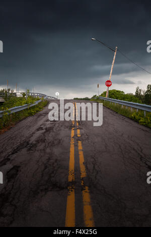 Gewitterwolken zu sammeln, in der Nähe von Rochester, New York State, Monroe County, USA Stockfoto