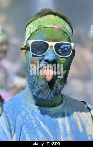 Farbe laufen Festival in Barcelona Stockfoto