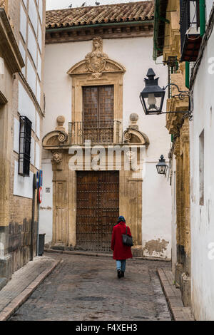 Cordoba, 18. Dezember 2013 rund um alte Cordoba in Spanien. Das ehemalige jüdische Viertel ist eines der ältesten Teile und ist voll von alten Stockfoto