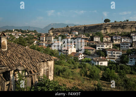 Traditionellen osmanischen Gebäuden in der Altstadt von Safranbolu, Türkei Stockfoto