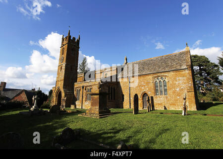 St. Maria Magdalena Kirche, Balscote (oder Balscott), Oxfordshire, England. 14. Jahrhundert Stockfoto