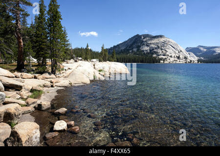 Tenaya Lake, Yosemite-Nationalpark, Kalifornien, USA Stockfoto