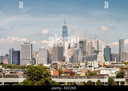 New York City von Smith gesehen 9th Street Station in Brooklyn, New York. Stockfoto