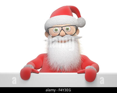 Stilisierte Santa Claus Figur - Weihnachten Hintergrund illustration Stockfoto