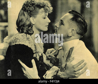 Die schwedische Schauspielerin Greta Garbo und Frederic März im Film Anna Karenina, USA Stockfoto