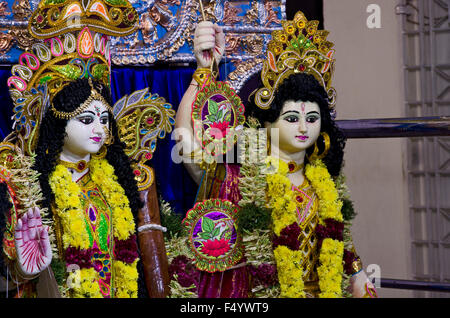 Durga Puja in Chennai, Madras, Tamil Nadu, Indien, Asien Stockfoto