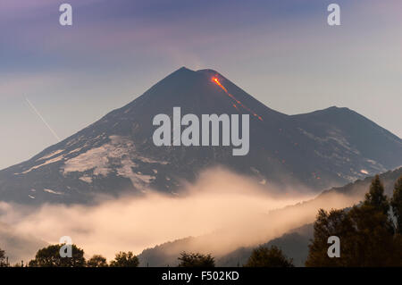 Volcan LLaima, Novene Region De La Araucania, Chile. Vulkan LLaima Stockfoto