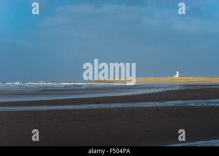 Sonne auf Turnberry Leuchtturm Stockfoto