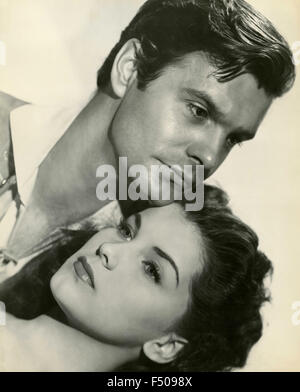 Die Schauspieler Louis Jourdan und Jean Peters in einer Szene aus dem Film "Anne of the Indies", USA 1951 Stockfoto