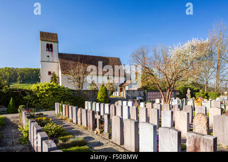 Kirche St. Blasii, Ziefen, Kanton Basel-Landschaft, Schweiz. Stockfoto