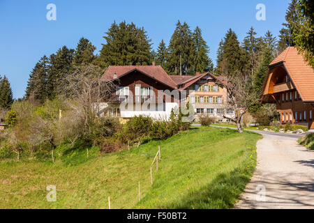 Emmental Region in der Nähe von Emmenmatt, Kanton Bern, Schweiz. Stockfoto