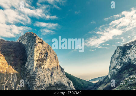 Blick auf die Berge in Siebenbürgen Stockfoto