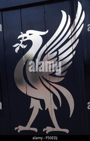 "Leber Bird" im Anfield-Stadion, Liverpool Football Club, UK Stockfoto