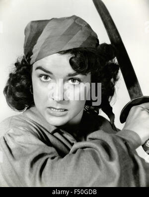 Die Schauspielerin Jean Peters in einer Szene aus dem Film "Anne of the Indies", USA 1951 Stockfoto