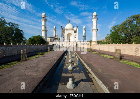 Der bibi-ka-maqbara wurde im Jahr 1660 von aurangzeb in Erinnerung an seine erste Frau gebaut, dilras Banu begam Stockfoto