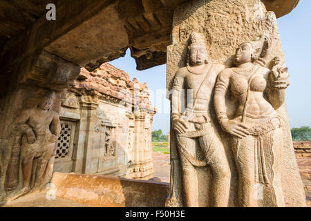 Die virupaksha Temple ist Teil der der ehemaligen Hauptstadt kisuvolal Der chalukya Dynastie zwischen der 7. und 9. Jahrhundert, jetzt Stockfoto