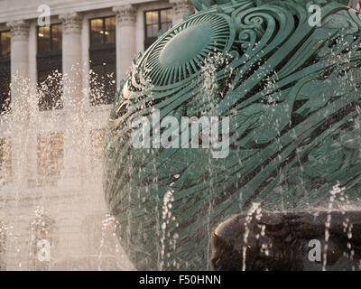 Die Basis der Brunnen des ewigen Lebens in Cleveland, Ohio Stockfoto