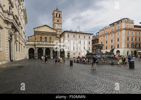 Santa Maria in Trastevere in Rom Stockfoto
