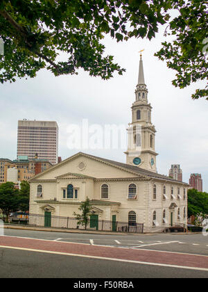 Das Versammlungshaus der First Baptist Church, Providence, Rhode Island und die älteste Kirche Baptistengemeinde in United Stat Stockfoto