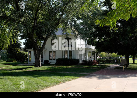 Boyhood Home von Präsident Dwight D Eisenhower in Abilene, Kansas Stockfoto